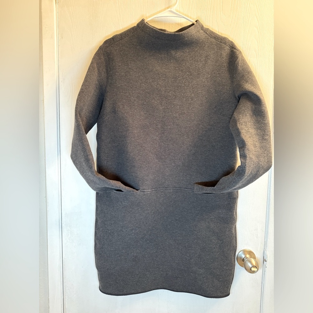 Lululemon City Bound Longsleeve Dress Heathered Black/Grey 6